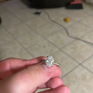 2Ct engagement ring size 8